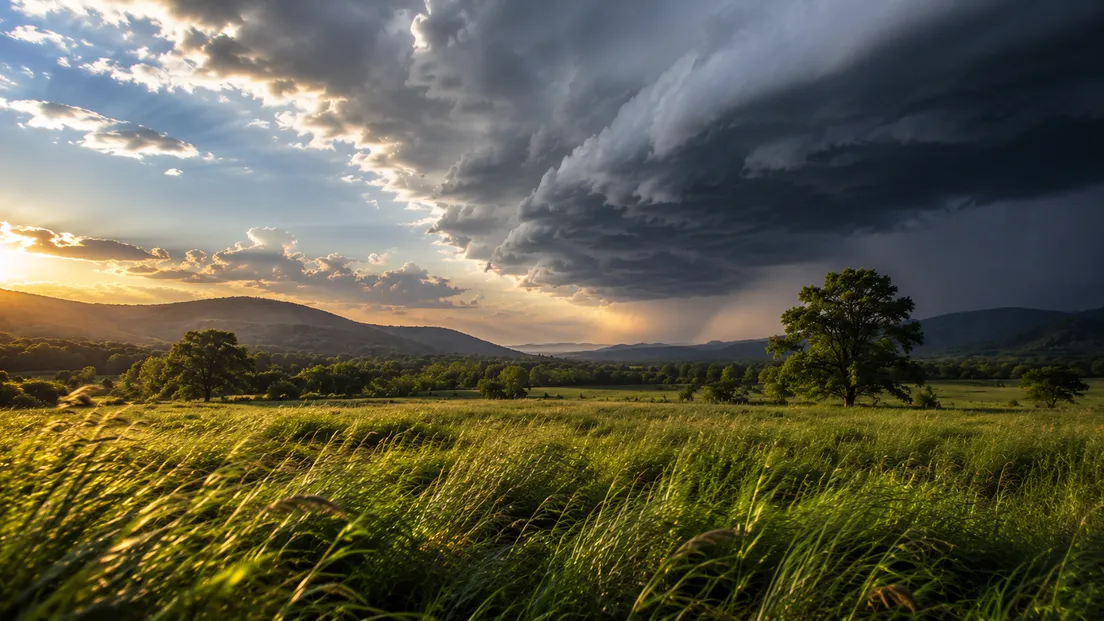 temperature drop before storm cold front
